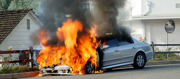 ¿El incendio de un coche está cubierto por el seguro?